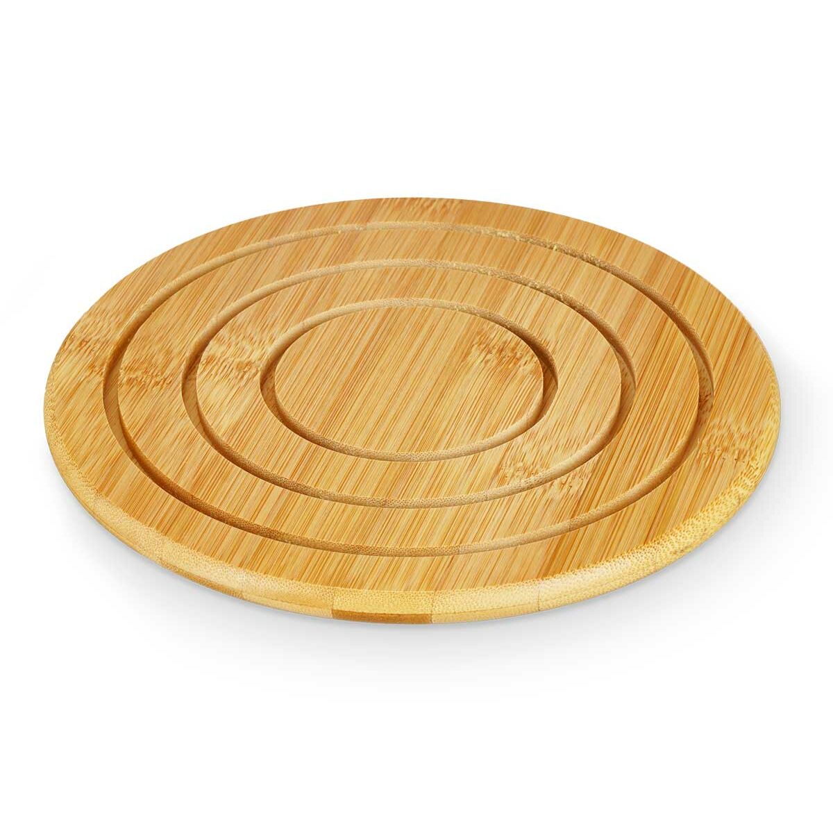 Table Mat Kinvara Natural Bamboo Circular 19 x 1 x 19 cm (24 Units ...